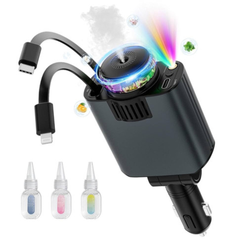 شارژر فندکی پنج کاره خودرو W&O مدل Starlight